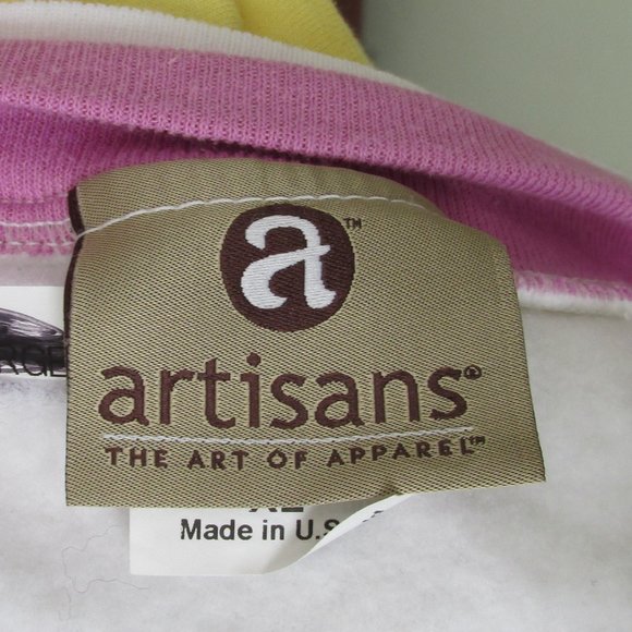 Granny Sweatshirt Jacket Humming Birds and Flowers - Picture 6 of 6